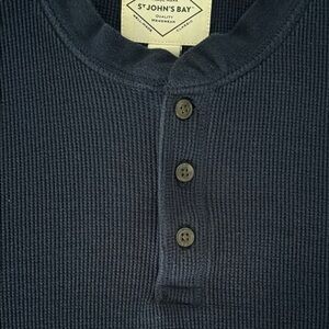 UNIONBAY Blue Long Sleeve Tee Relaxed Fit